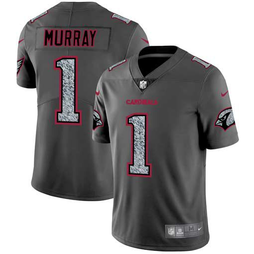 Men Arizona Cardinals 1 Murray Nike Teams Gray Fashion Static Limited NFL Jerseys